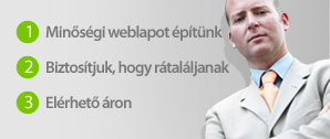 Minőségi weblapot építünk, biztosítjuk, hogy rátaláljanak, elérhető áron